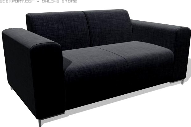 Couch 2 seats 3D Model