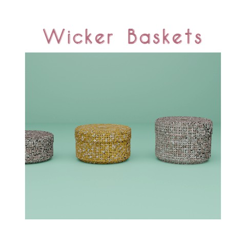 Wicker Baskets Set