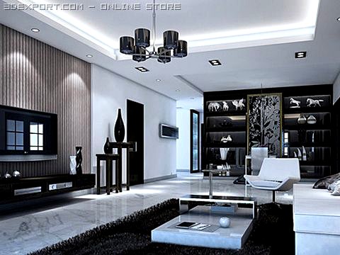 Living Room 040 3D Model