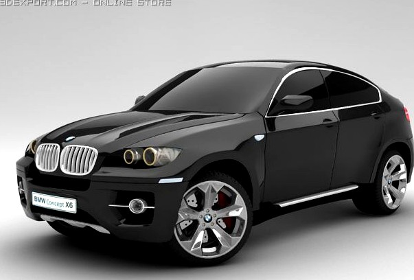 BMW X6 standard materials 3D Model