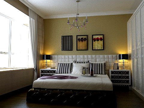 Photorealistic Bedroom 0024 3D Model