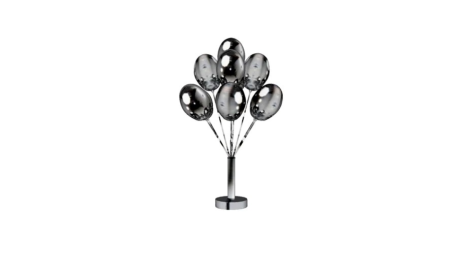 61159 Table Lamp Silver Balloons