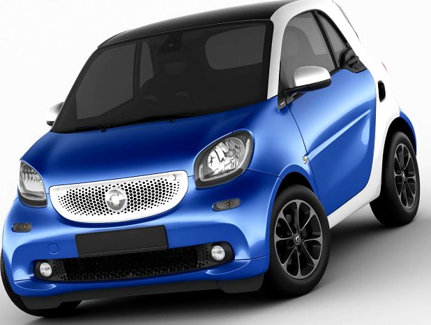 Smart Fortwo 2015 3D Model