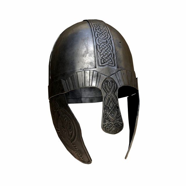 Viking helmet pbr low-poly