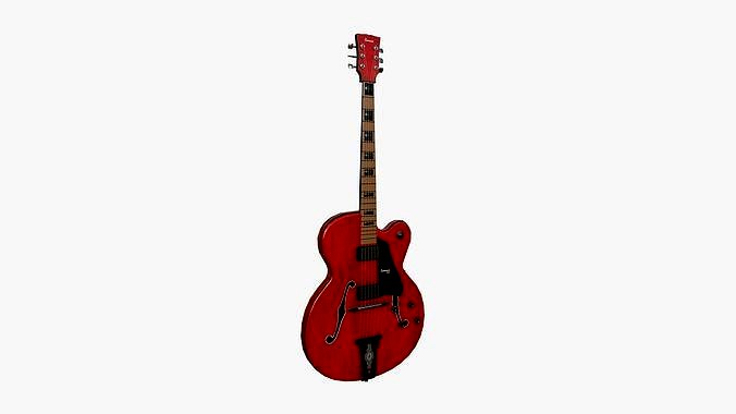 Electric Guitar J01 Red - Music Instrument Design