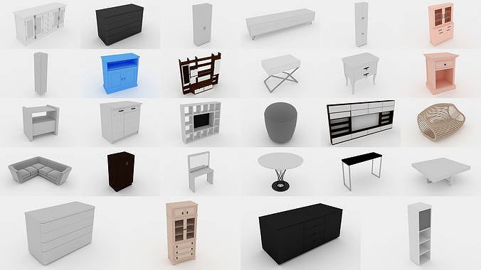 A collection of 28 furniture - Bundle Pack