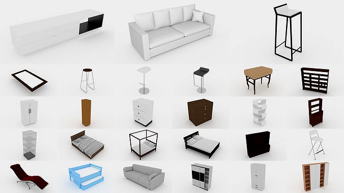 A collection of 27 Furniture - Bundle Pack