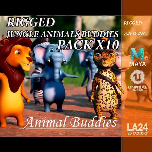 Jungle Animal Buddies - PACK