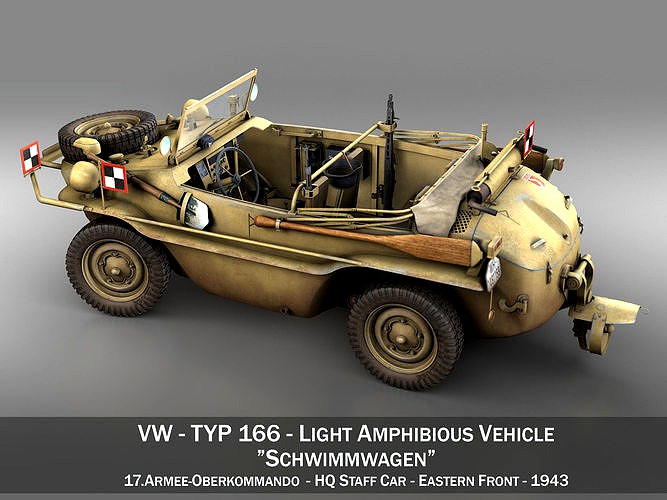 VW - Typ 166 - Schwimmwagen - 17 Armee HQ