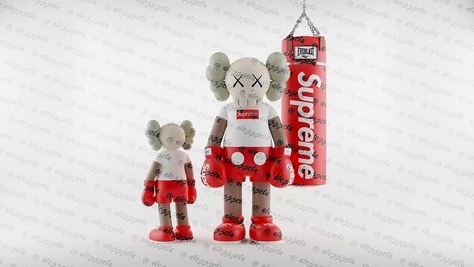 Kaws Companion x Supreme Textured