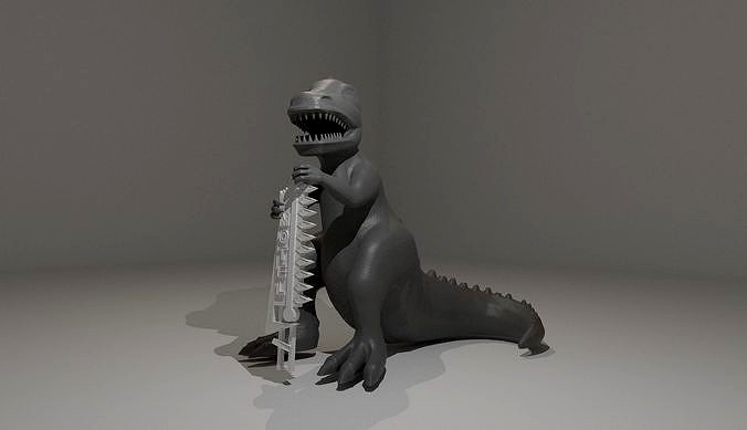 Dinky The Dinosaur High Detail 3D Model From Fallout New Vegas | 3D