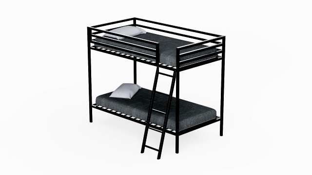 Doshie Metal Twin Over Twin Bed