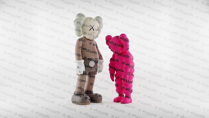 Kaws Companion x What Party for Print | 3D