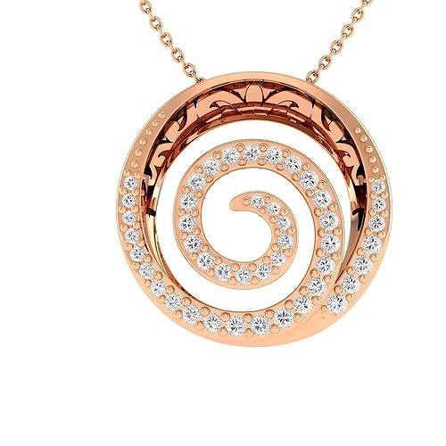 women spiral pendant 3dm stl jcd render details  | 3D