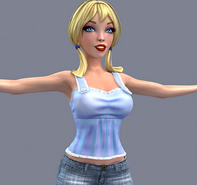 Pretty girl 3 3D Model