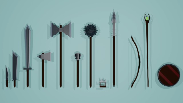 low poly steel pack