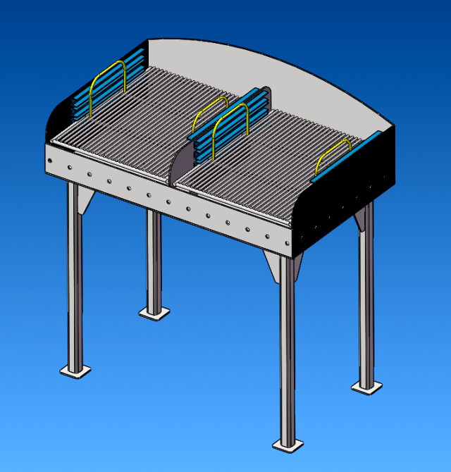 BBQ grill 1000x600x890