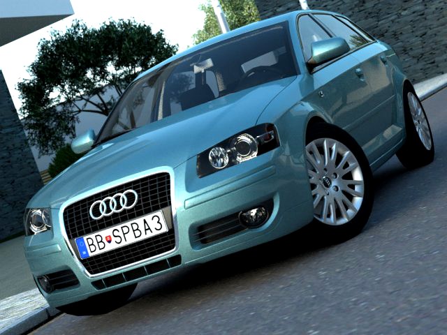 Audi A3 Sportback 2005 3D Model