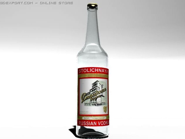 Vodka Stolichnaya 3D Model