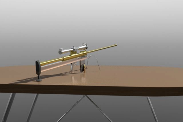 Sniper 50bmg 3D Model