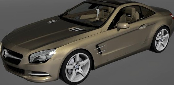 Mercedes Benz SL 2013 3D Model