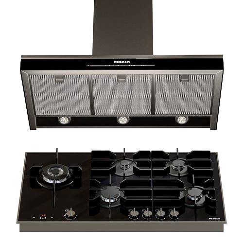 Miele Appliances Collection Gas Cooktop and Hood