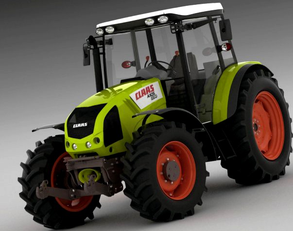 Claas Axos Tractor 3D Model