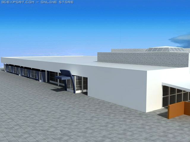 trade building 3D Model