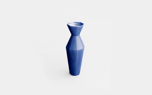 Vase 3D with texture node