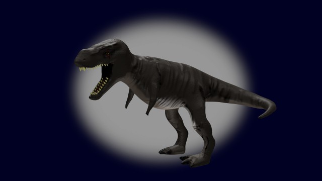 Low poly T-rex 4k