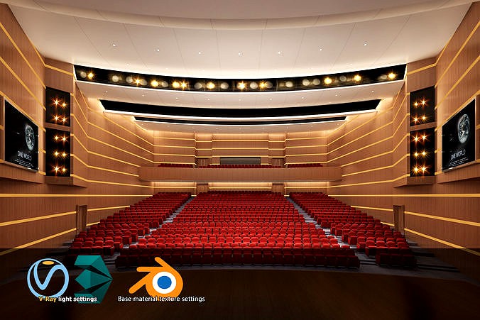 Opera Hall - Theater - Conference Hall - 21 - 3D Model