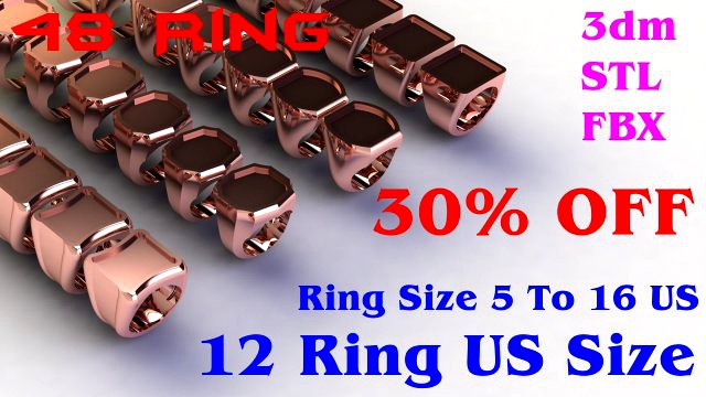 48 Ring Signet Different Size
