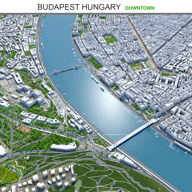 Budapest Hungary Downtown 10km