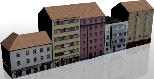50 City Houses 3D Model