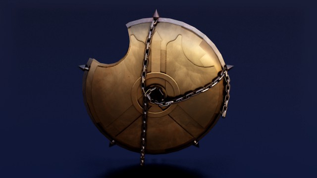 SHIELD WEAPON GAME READY 3D MODEL