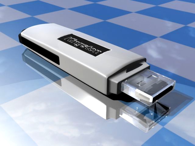 Kingston Data Traveler 3D Model