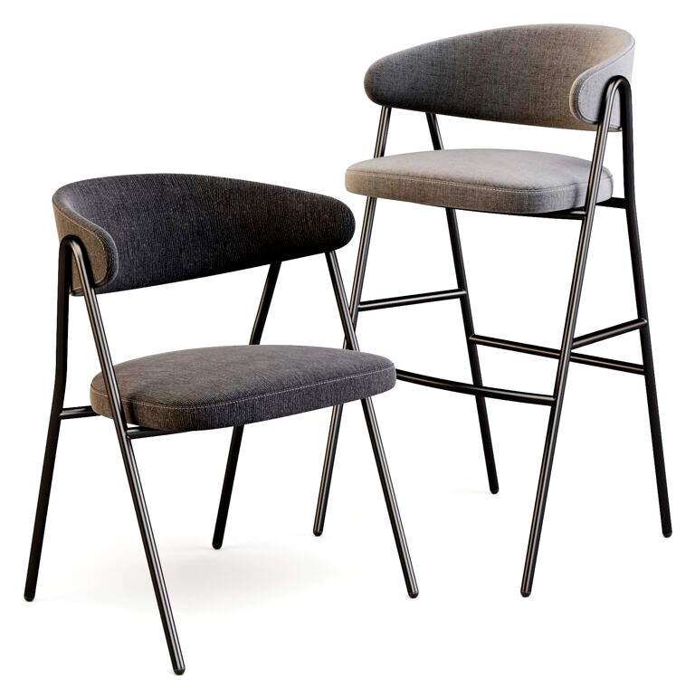 Parla Chia Dining Chair and Bar Stool (321928)