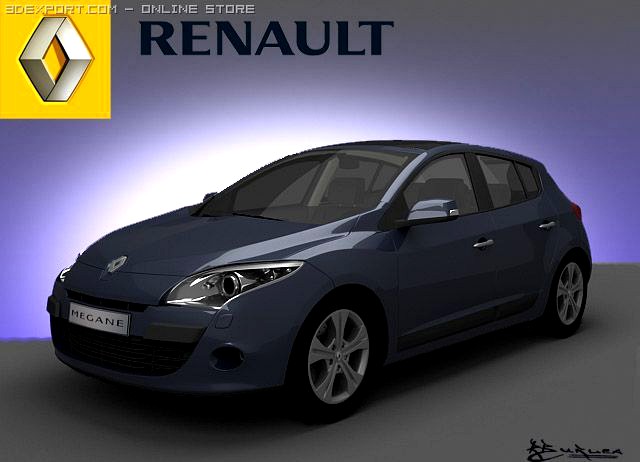 Renault Megane Hatchback 2009 3D Model