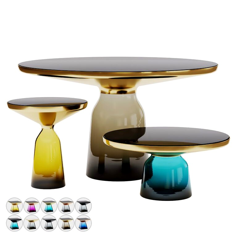 Coffee Tables Set + 10 Materials (137759)