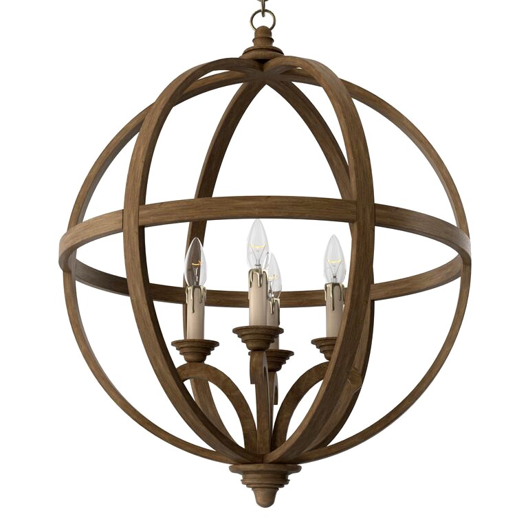 Currey and Company Axel orb chandelier (111189)