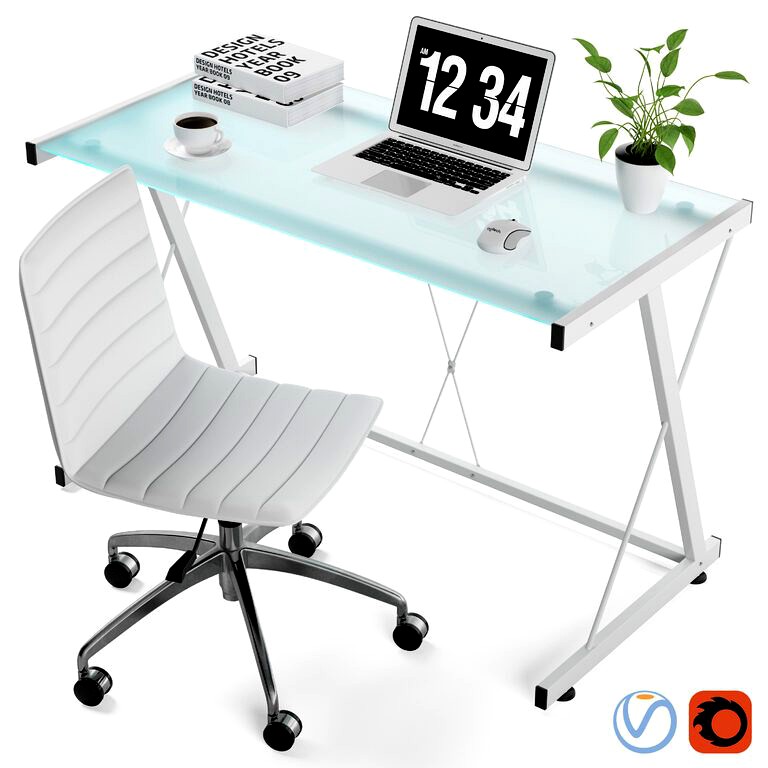Mecor Workplace with Decorative Set (100814)