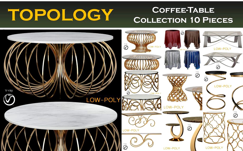 Coffee Table Collection 10 pieces (33022)