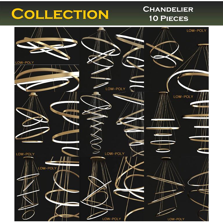 Chandelier collection 10 Pieces (25891)