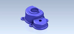 Studycadcam 3D CAD Exercise 499/ Gear Box Cover/ Autodesk Inventor Pro