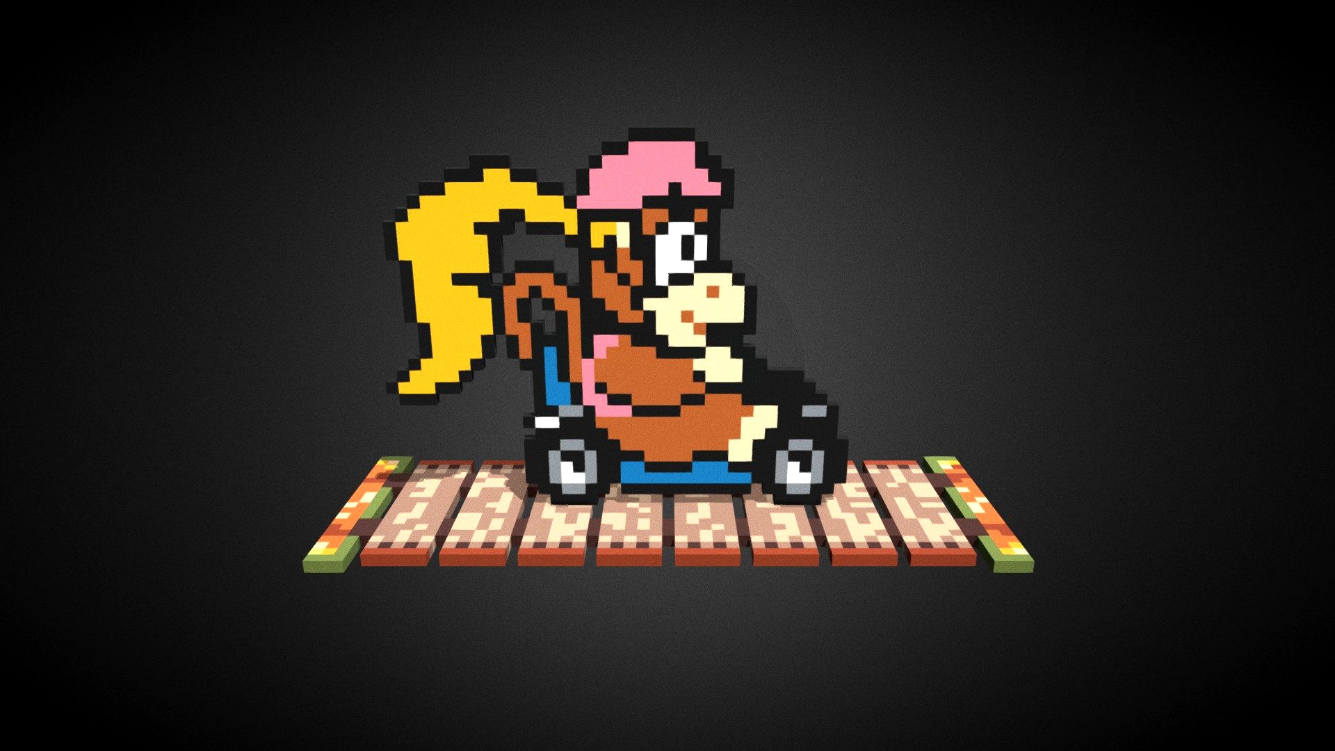 SMK015 - Super Pixel Kart Dixie Kong