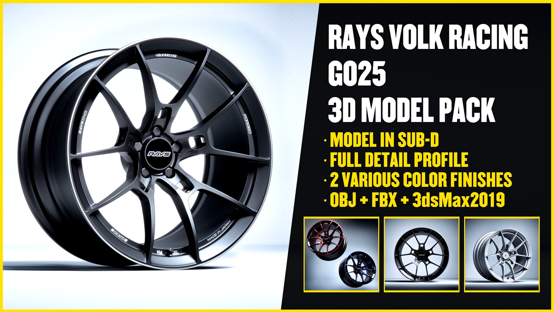 RAYS VOLK RACING G025 3D Model