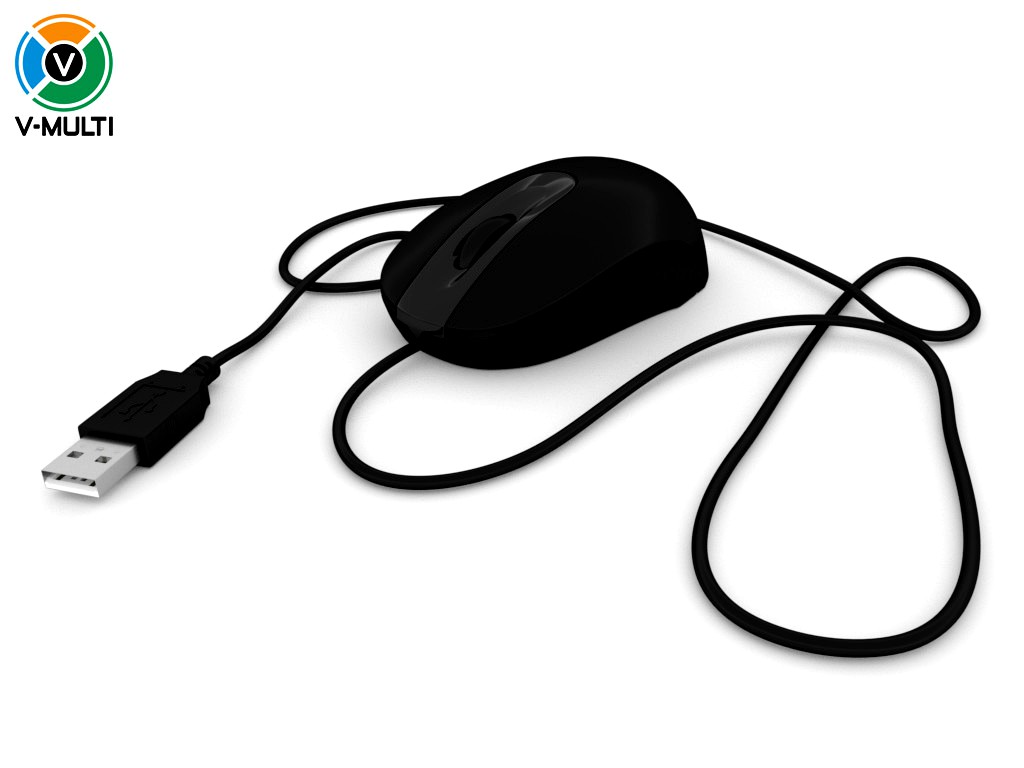 3D Model: Computer Wired Mouse - Microsoft