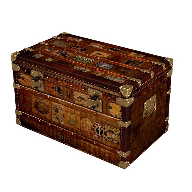 Vintage Postal Trunk