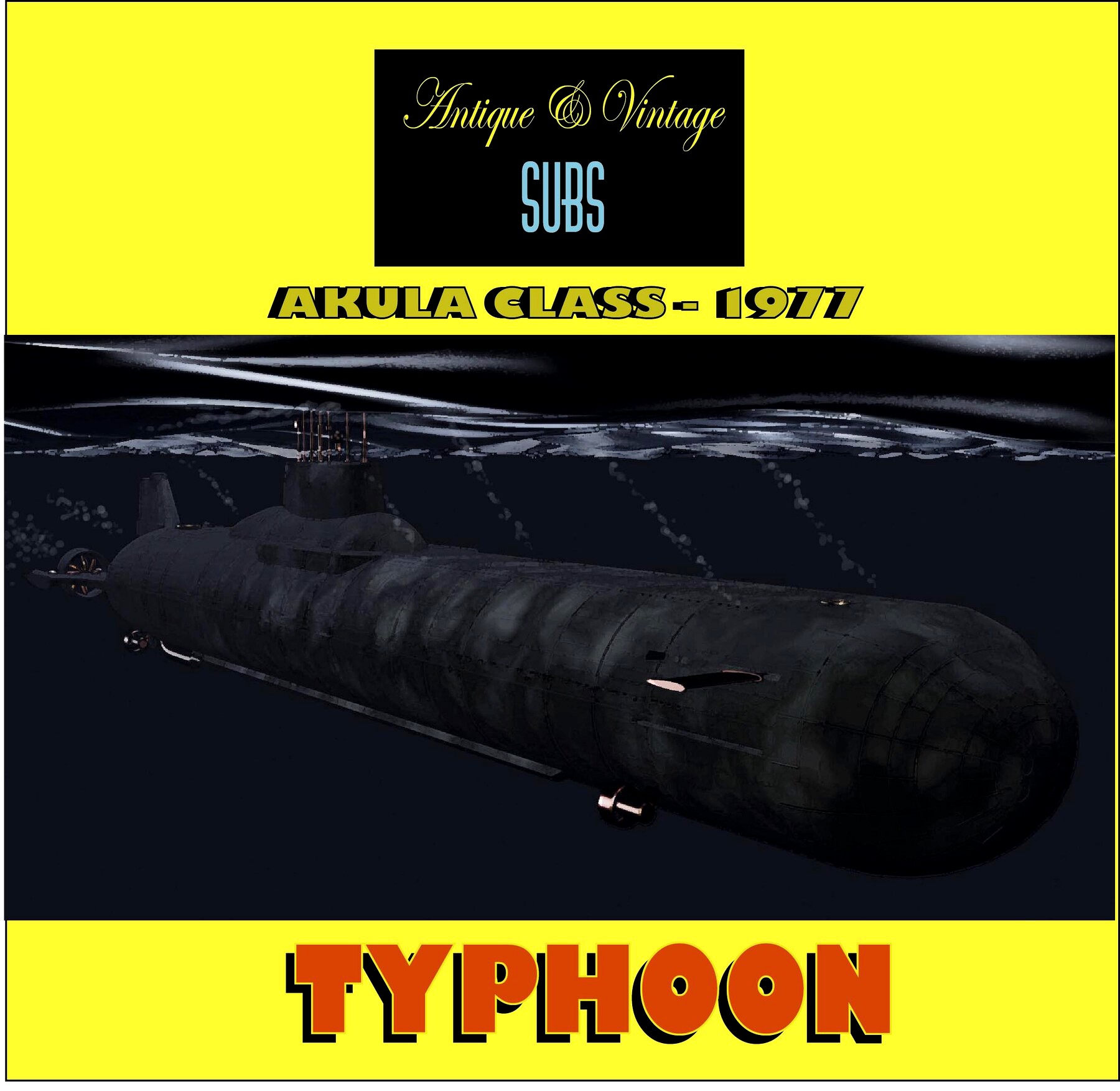 3D model of the Akula Typhoon sub