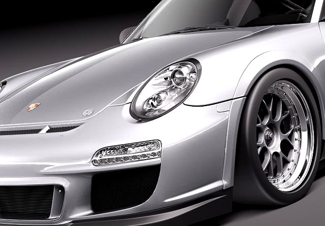 Porsche 911 GT3 Cup racing 2011 3D Model